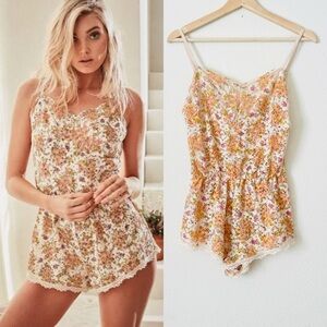Victoria’s Secret SMALL floral lace romper